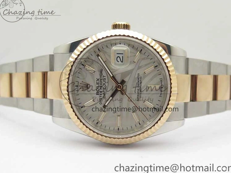 MiroTime 0324 Thermal DateJust 36 SS RG 126231 BP Maker 1:1 Best Edition Silver Gray Dial on Oyster Bracelet 2509